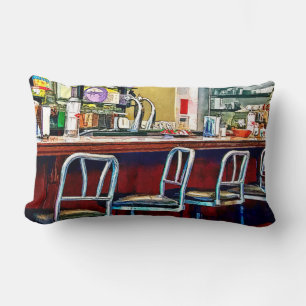 Candy Store mit Soda Fountain Lendenkissen
