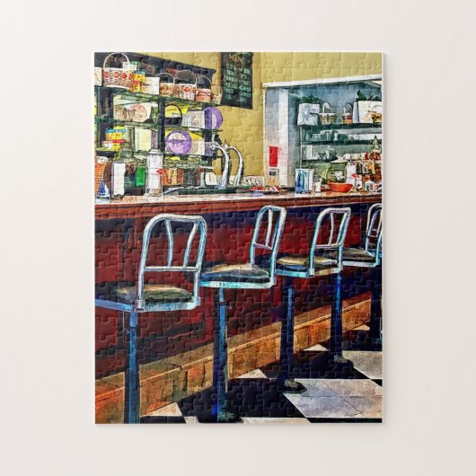 Candy Store mit Soda Fountain Puzzle (Vertikal)