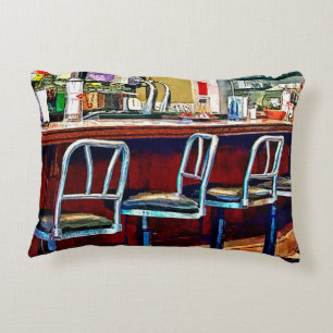 Candy Store mit Soda Fountain Zierkissen