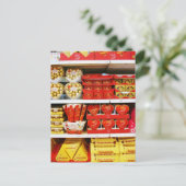 Candy Store Shelves Postkarte (Stehend Vorderseite)