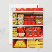 Candy Store Shelves Postkarte (Vorne/Hinten)