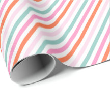 Candy Strip Weihnachtsgeschenkpapier