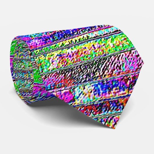 Candy Stripe 5 Krawatte (Gerollt)