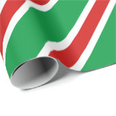 Candy Stripe Christmas Red Green Geschenkpapier (Rolleneckpunkt)