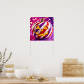Candy Stripe Kürbis I. Poster (Küche)