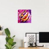 Candy Stripe Kürbis I. Poster (Heimbüro)