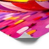 Candy Stripe Kürbis II. Poster (Ecke)