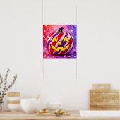 Candy Stripe Kürbis II. Poster (Küche)