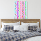Candy Stripe Leinwanddruck (Insitu (Schlafzimmer))
