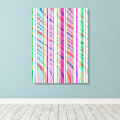Candy Stripe Leinwanddruck (Insitu (Holzboden))