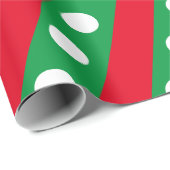 Candy Stripe & Polka Dot Wrapping Paper (grün) Geschenkpapier (Rolleneckpunkt)
