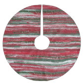 Candy Stripe Polyester Weihnachtsbaumdecke (Vorderseite)