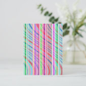 Candy Stripe Postkarte (Stehend Vorderseite)