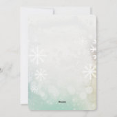 Candy Stripe & Snowflake 67 – Handmade Holiday Num Einladung (Rückseite)