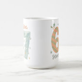 Candy Stripe & Snowflake 67 – Handmade Holiday Num Kaffeetasse (Mittel)