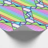 Candy Stripe Tiles Geschenkpapier (Ecke)