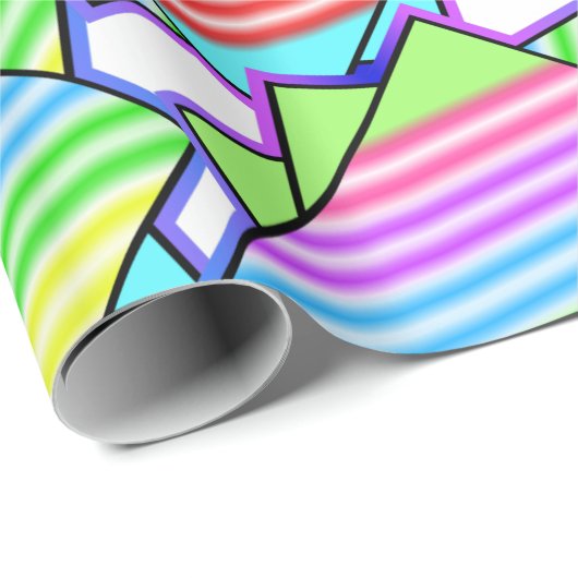 Candy Stripe Tiles Geschenkpapier (Rolleneckpunkt)