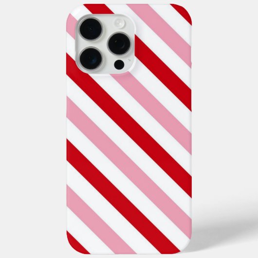 Candy Stripe Valentine iPhone Case (Rückseite)