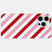 Candy Stripe Valentine iPhone Case (Rückseite (Horizontal))