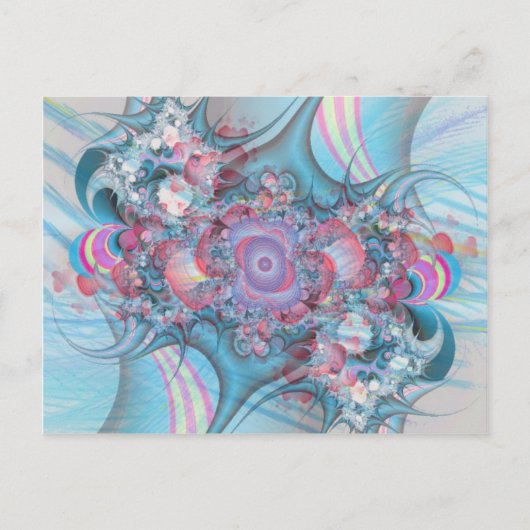 Candy Striped Bouquet Postkarte (Vorderseite)