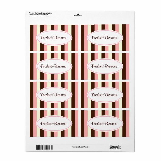 Candy Striped Labels (Vorne)