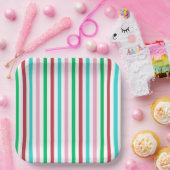 Candy Stripes Accent Plate Pappteller (Party)