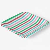 Candy Stripes Accent Plate Pappteller (Gewinkelt)
