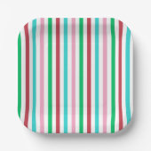 Candy Stripes Accent Plate Pappteller (Vorderseite)