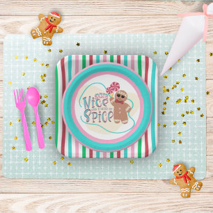 Candy Stripes Accent Plate Pappteller