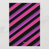 Candy Stripes Bold Datum speichern Einladung (Rückseite)