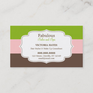 Candy Stripes Business Cards Terminkarte