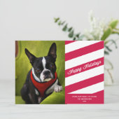 CANDY STRIPES | FERIENFOTOKARTE FEIERTAGSKARTE (Stehend Vorderseite)