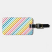 Candy Stripes Gepäckanhänger (Vorderseite horizontal)