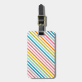 Candy Stripes Gepäckanhänger (Vorderseite vertikal)