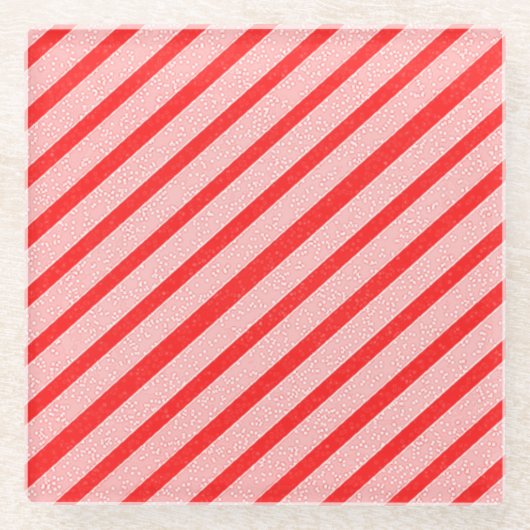 Candy Stripes Glasuntersetzer (Vorderseite)