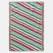 Candy Stripes Glitzer Decke (Vorderseite Vertikal)