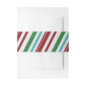 Candy Stripes Glitzer Einladungsbanderole (Vorderseite Beispiel)