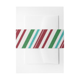 Candy Stripes Glitzer Einladungsbanderole