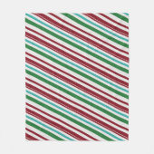 Candy Stripes Glitzer Fleecedecke (Vorderseite)