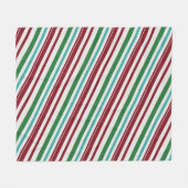 Candy Stripes Glitzer Fleecedecke (Vorderseite (Horizontal))