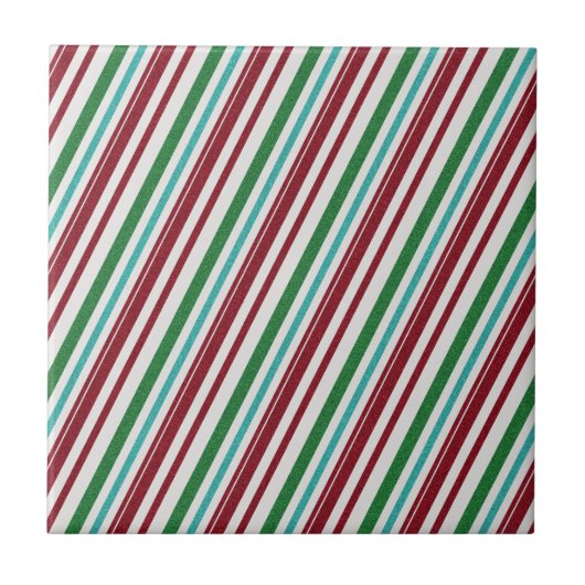 Candy Stripes Glitzer Fliese (Vorderseite)