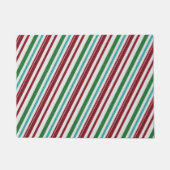 Candy Stripes Glitzer Fußmatte (Vorderseite)
