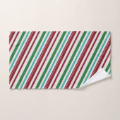 Candy Stripes Glitzer Handtuch (Handtuch)