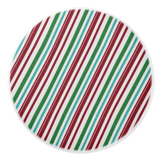 Candy Stripes Glitzer Keramikknauf (Vorderseite)