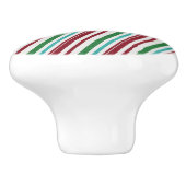 Candy Stripes Glitzer Keramikknauf (Seitenansicht)