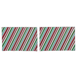 Candy Stripes Glitzer Kissenbezug