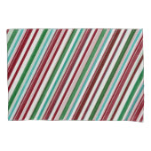Candy Stripes Glitzer Kissenbezug (Vorderseite-Links)
