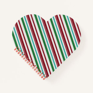 Candy Stripes Glitzer Notizblock