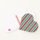 Candy Stripes Glitzer Notizblock (Innenseite)