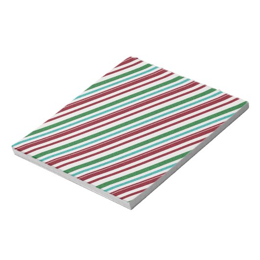 Candy Stripes Glitzer Notizblock (Rotiert)